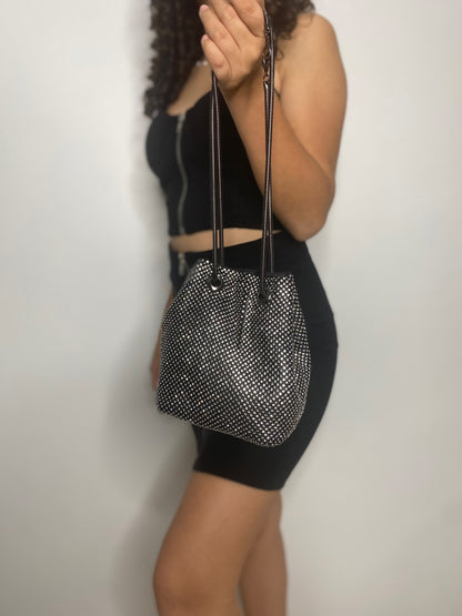 Rhinestone Bucket Bag